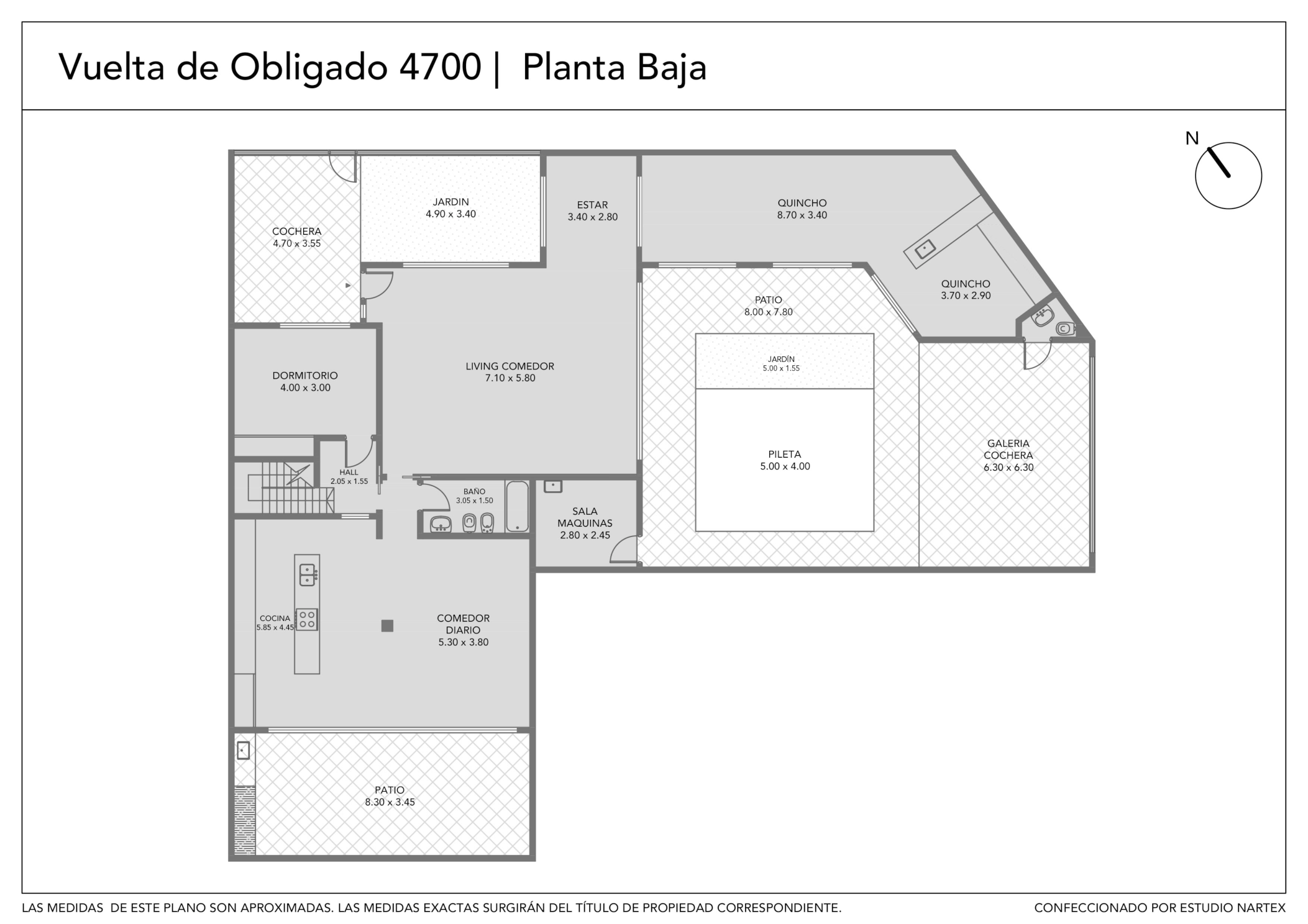 Plano — Casa de categoría de 566 m² en esquina — Núñez